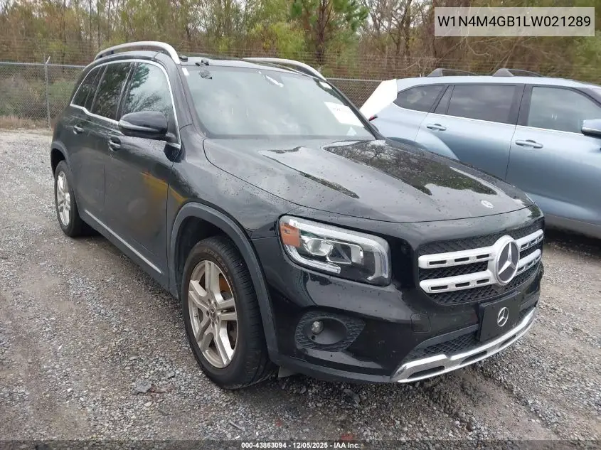 W1N4M4GB1LW021289 2020 Mercedes-Benz Glb 250