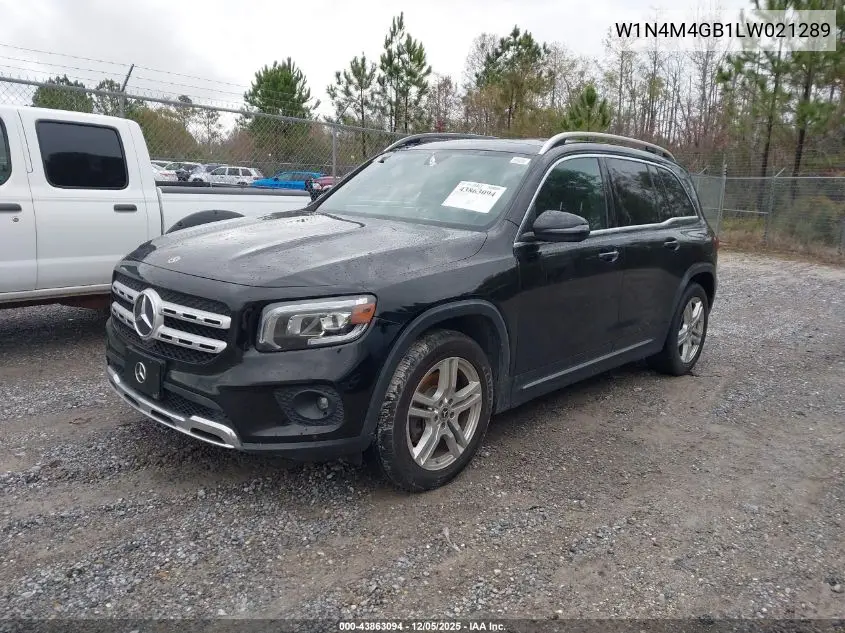 W1N4M4GB1LW021289 2020 Mercedes-Benz Glb 250