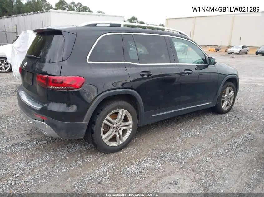 W1N4M4GB1LW021289 2020 Mercedes-Benz Glb 250