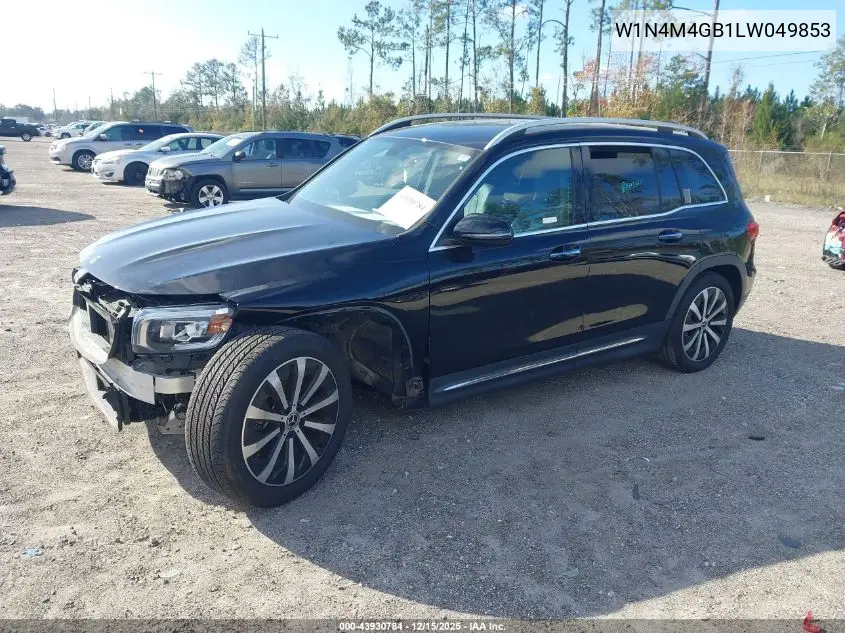 W1N4M4GB1LW049853 2020 Mercedes-Benz Glb 250