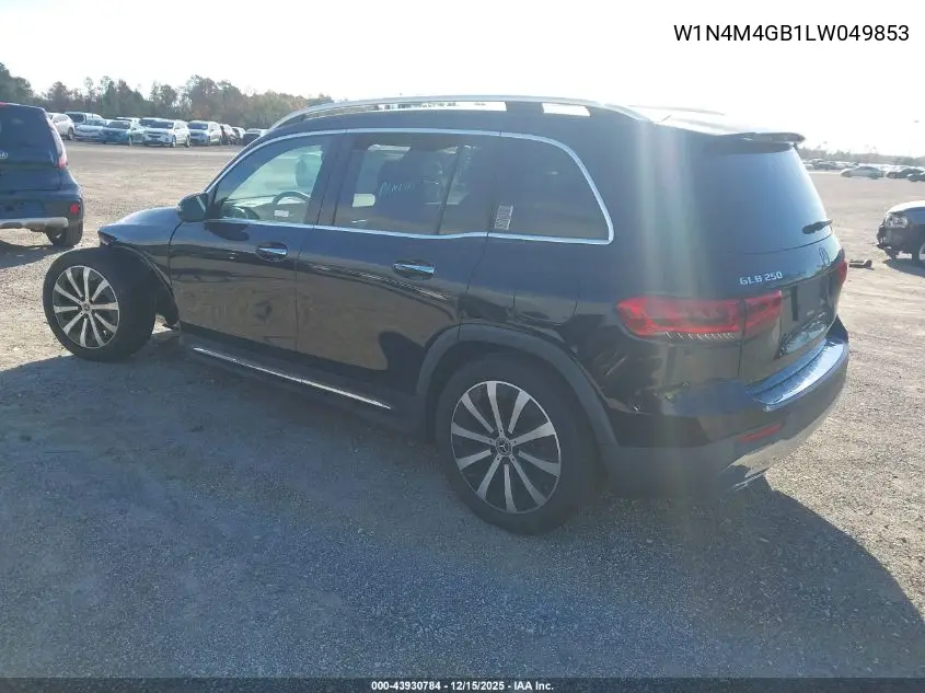 W1N4M4GB1LW049853 2020 Mercedes-Benz Glb 250