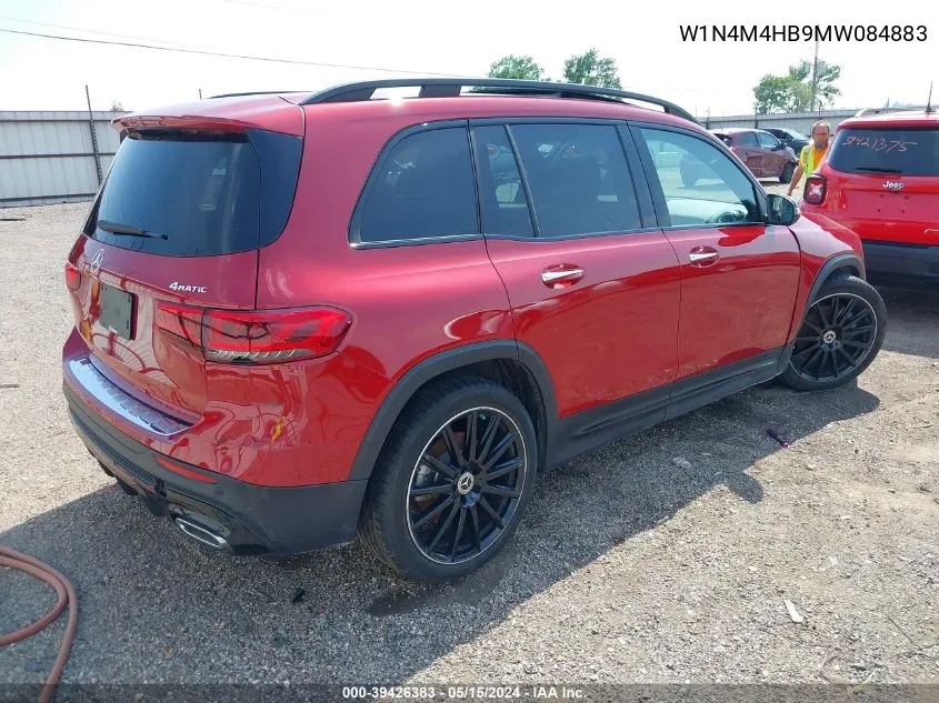 W1N4M4HB9MW084883 2021 Mercedes-Benz Glb 250 4Matic