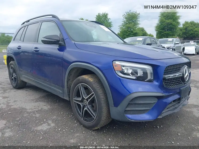 W1N4M4HB2MW109347 2021 Mercedes-Benz Glb 250 4Matic