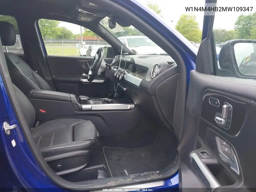 W1N4M4HB2MW109347 2021 Mercedes-Benz Glb 250 4Matic