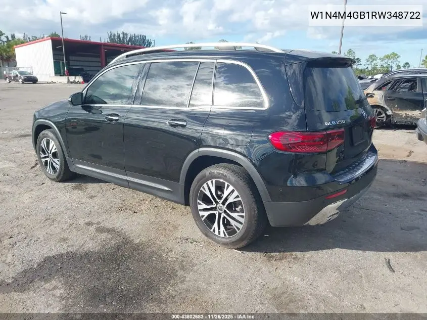 W1N4M4GB1RW348722 2024 Mercedes-Benz Glb 250