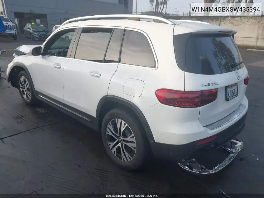 W1N4M4GBXSW435394 2025 Mercedes-Benz Glb 250