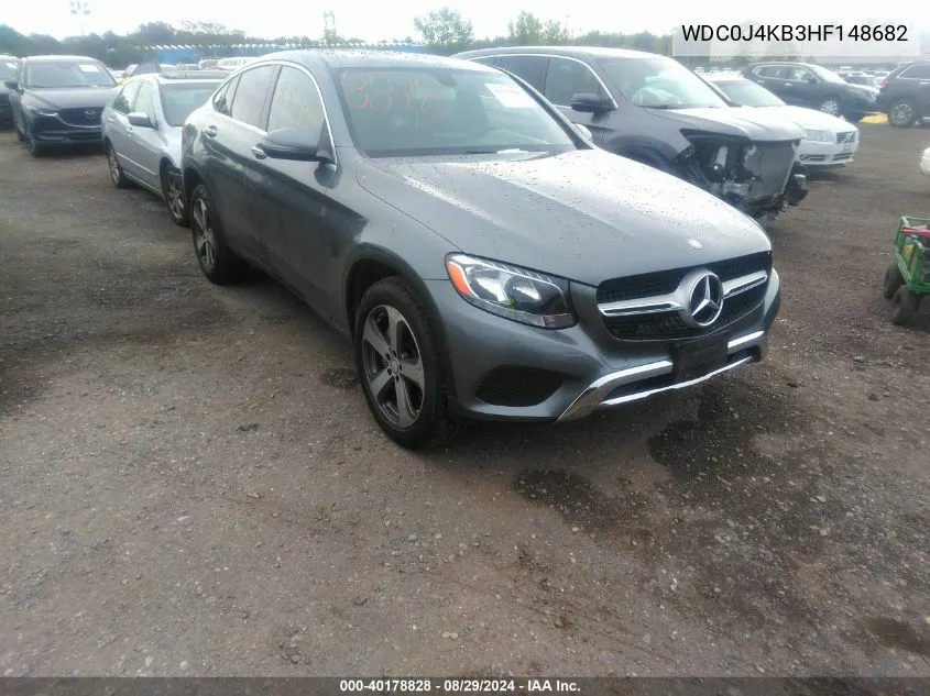 WDC0J4KB3HF148682 2017 Mercedes-Benz Glc 300 Coupe 4Matic