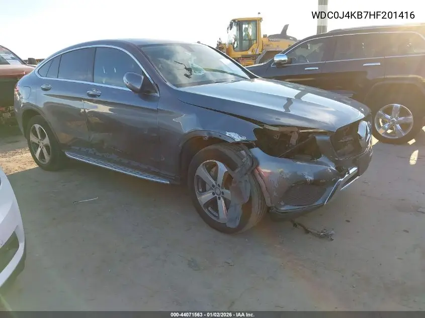 2017 Mercedes-Benz Glc 300 Coupe 4Matic VIN: WDC0J4KB7HF201416 Lot: 44071563