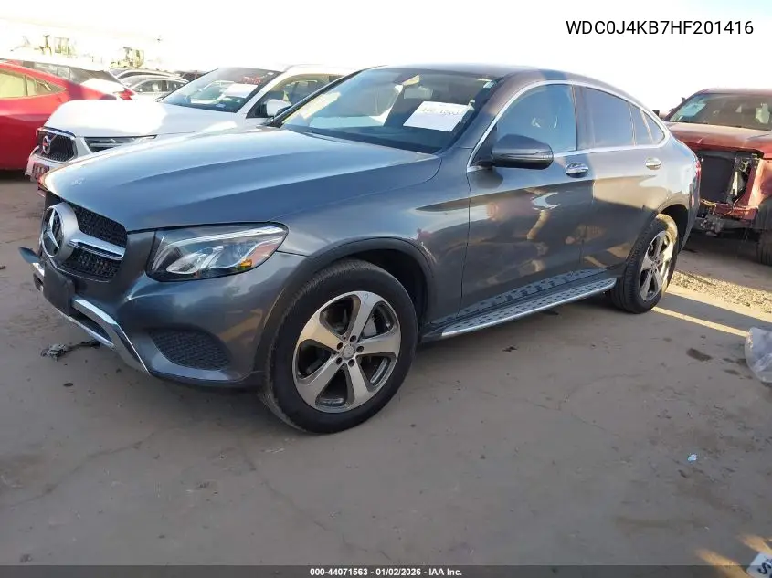 2017 Mercedes-Benz Glc 300 Coupe 4Matic VIN: WDC0J4KB7HF201416 Lot: 44071563