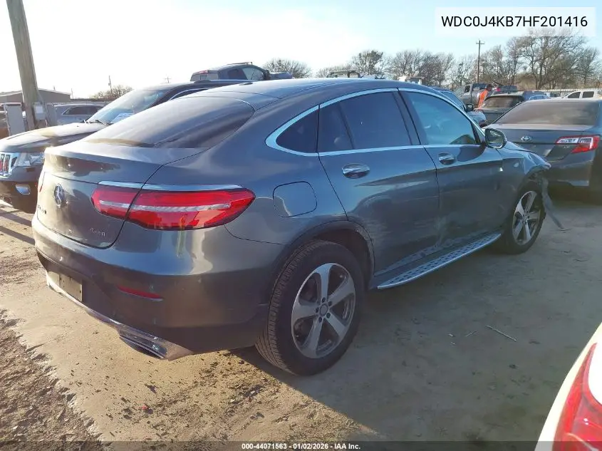 2017 Mercedes-Benz Glc 300 Coupe 4Matic VIN: WDC0J4KB7HF201416 Lot: 44071563