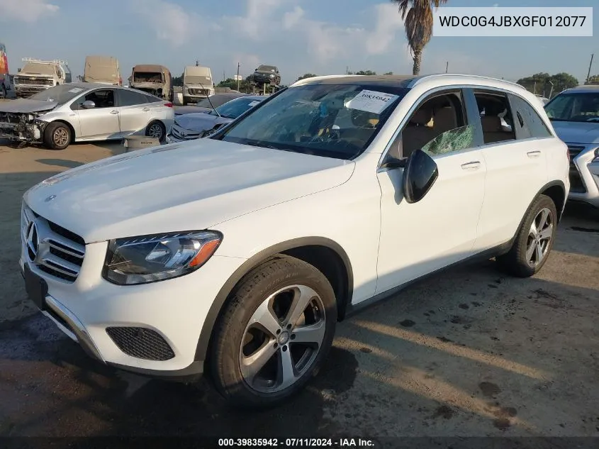 WDC0G4JBXGF012077 2016 Mercedes-Benz Glc 300