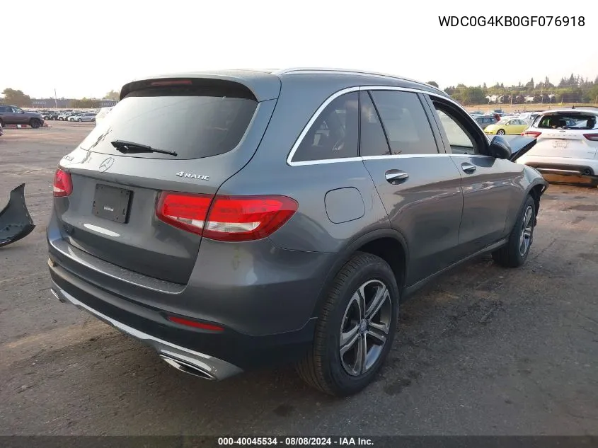 WDC0G4KB0GF076918 2016 Mercedes-Benz Glc 300 4Matic