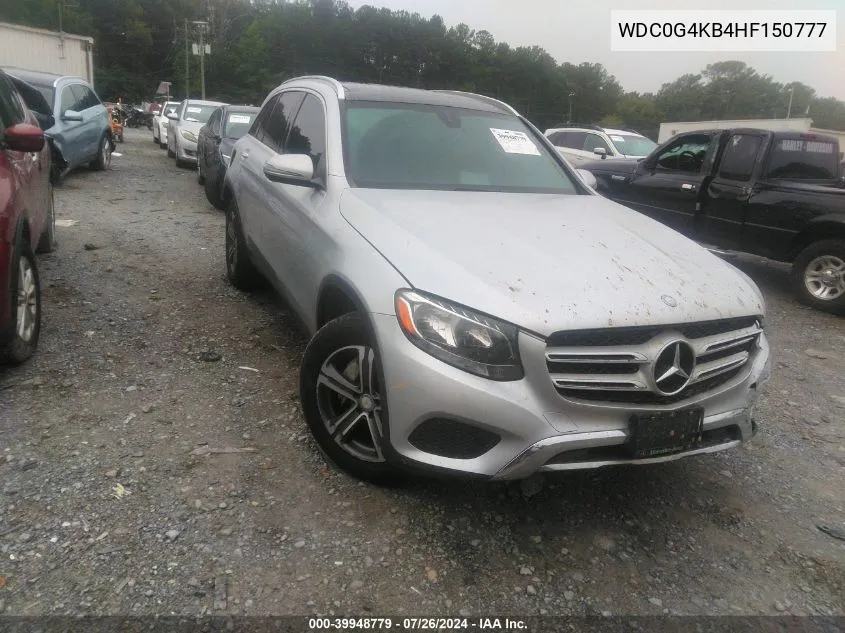 WDC0G4KB4HF150777 2017 Mercedes-Benz Glc 300 4Matic