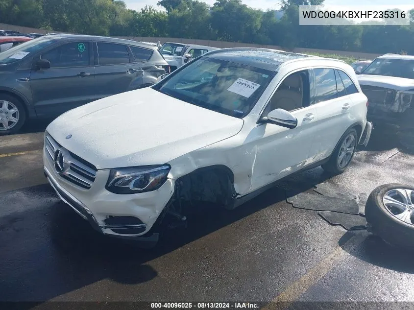 WDC0G4KBXHF235316 2017 Mercedes-Benz Glc 300 4Matic