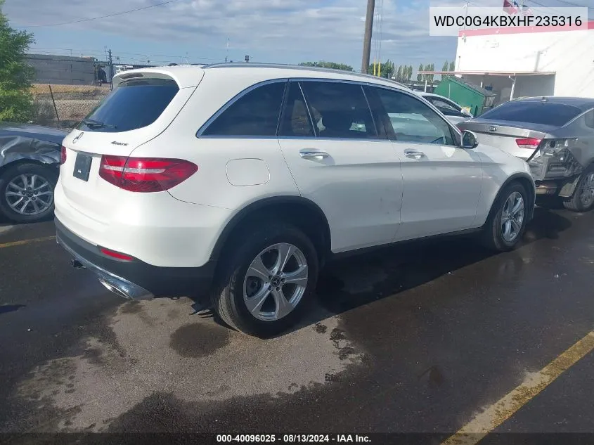 WDC0G4KBXHF235316 2017 Mercedes-Benz Glc 300 4Matic