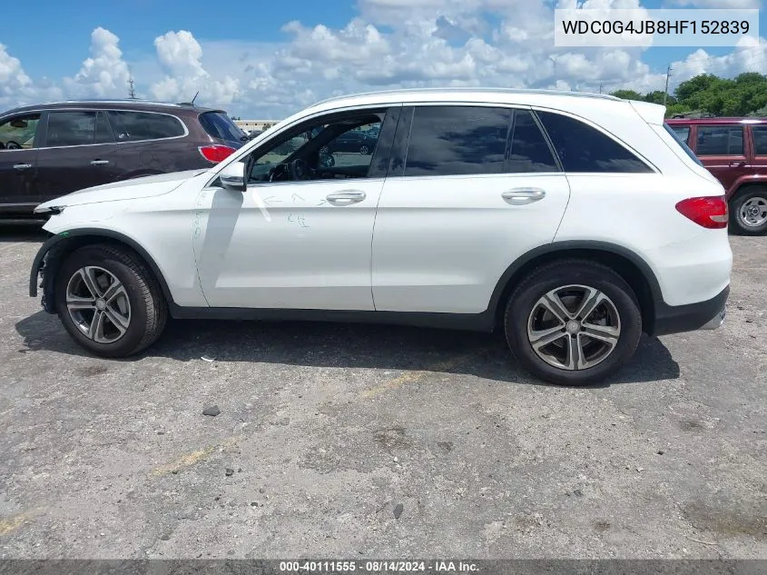 WDC0G4JB8HF152839 2017 Mercedes-Benz Glc 300