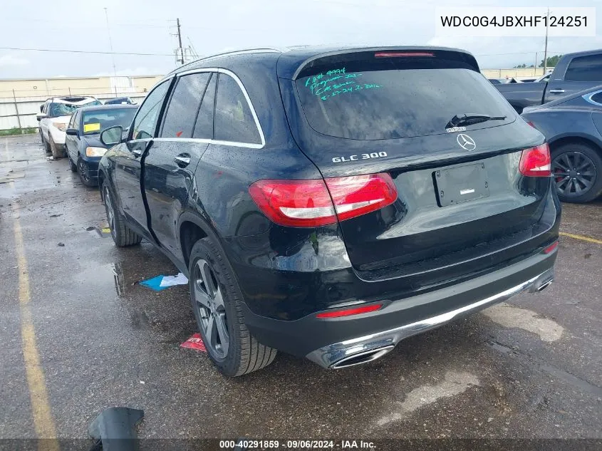 WDC0G4JBXHF124251 2017 Mercedes-Benz Glc 300