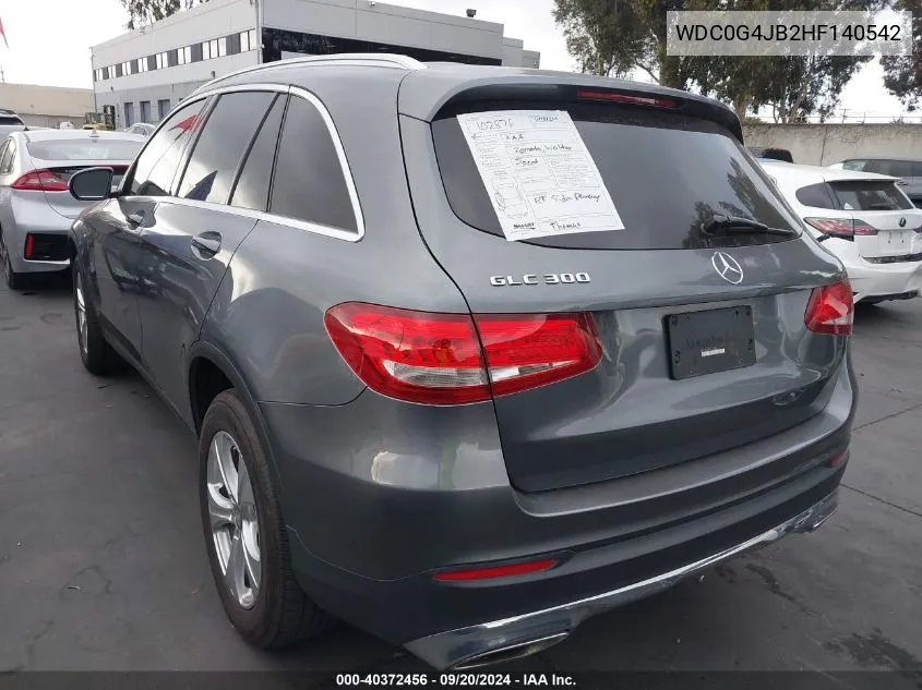 WDC0G4JB2HF140542 2017 Mercedes-Benz Glc 300