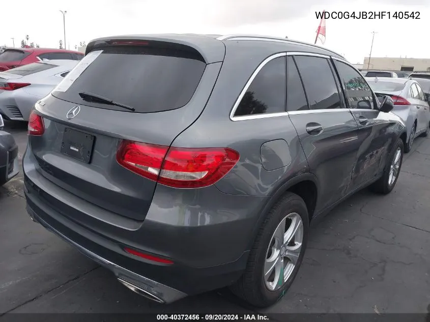 WDC0G4JB2HF140542 2017 Mercedes-Benz Glc 300