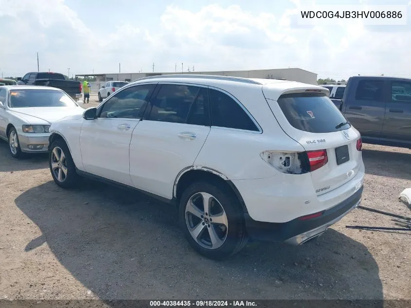 WDC0G4JB3HV006886 2017 Mercedes-Benz Glc 300