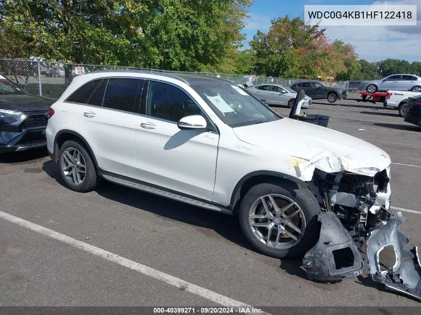 WDC0G4KB1HF122418 2017 Mercedes-Benz Glc 300 4Matic