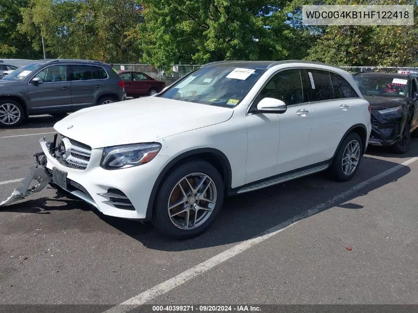 WDC0G4KB1HF122418 2017 Mercedes-Benz Glc 300 4Matic