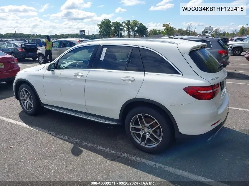 WDC0G4KB1HF122418 2017 Mercedes-Benz Glc 300 4Matic