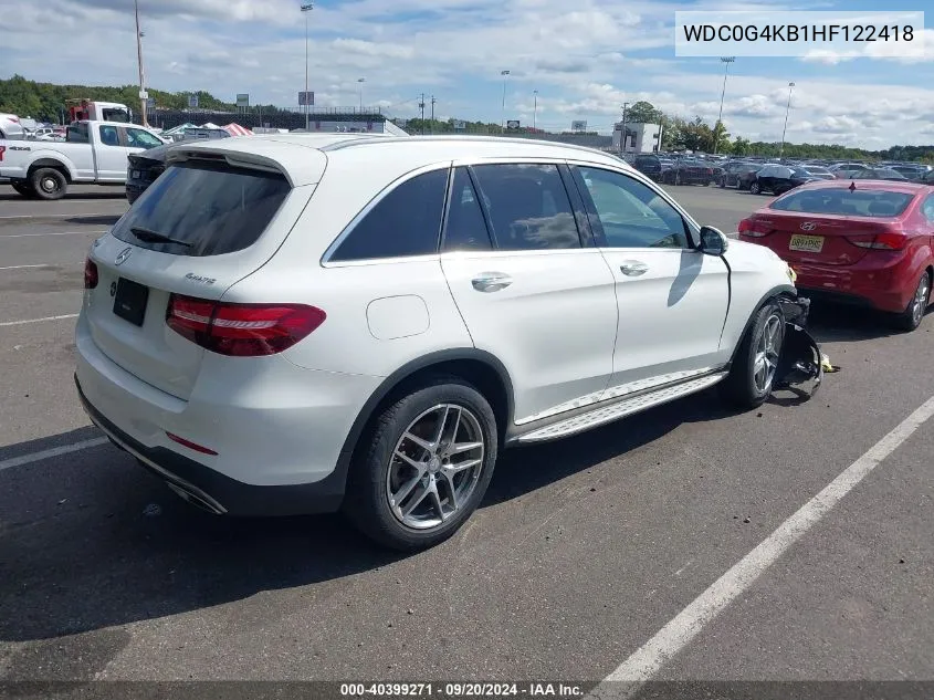 WDC0G4KB1HF122418 2017 Mercedes-Benz Glc 300 4Matic