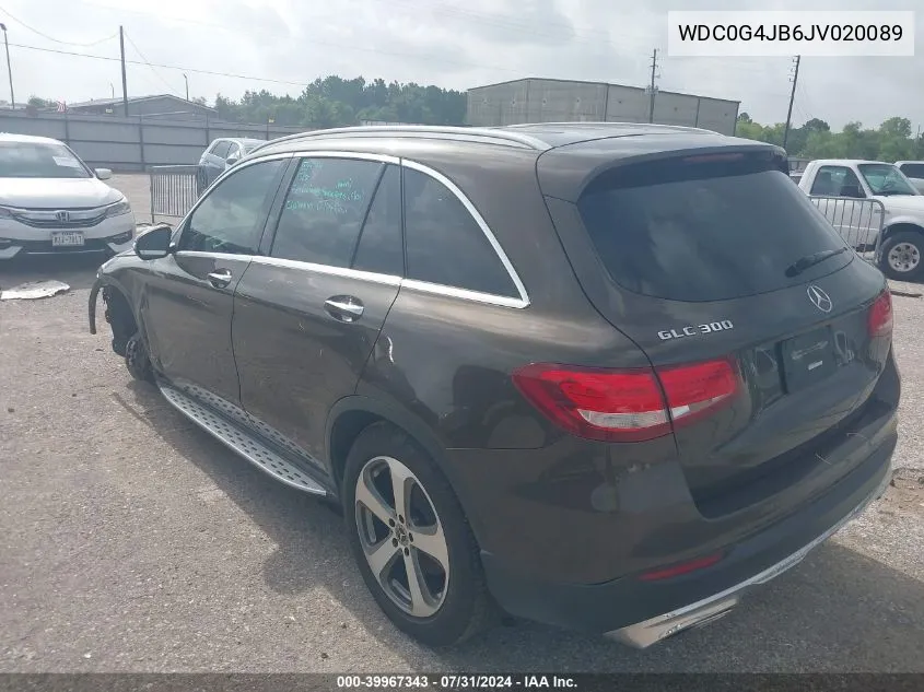 WDC0G4JB6JV020089 2018 Mercedes-Benz Glc 300