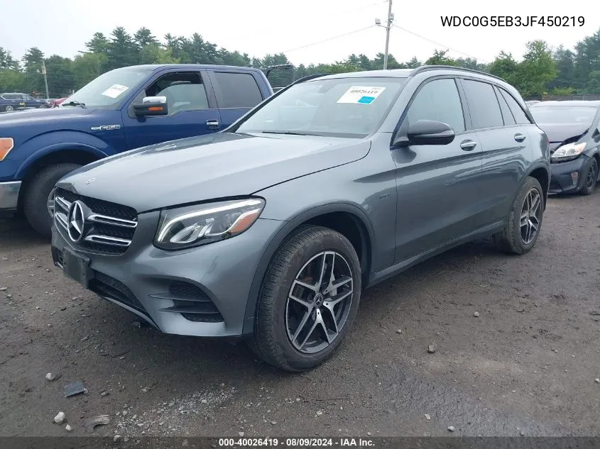 WDC0G5EB3JF450219 2018 Mercedes-Benz Glc 350E 4Matic