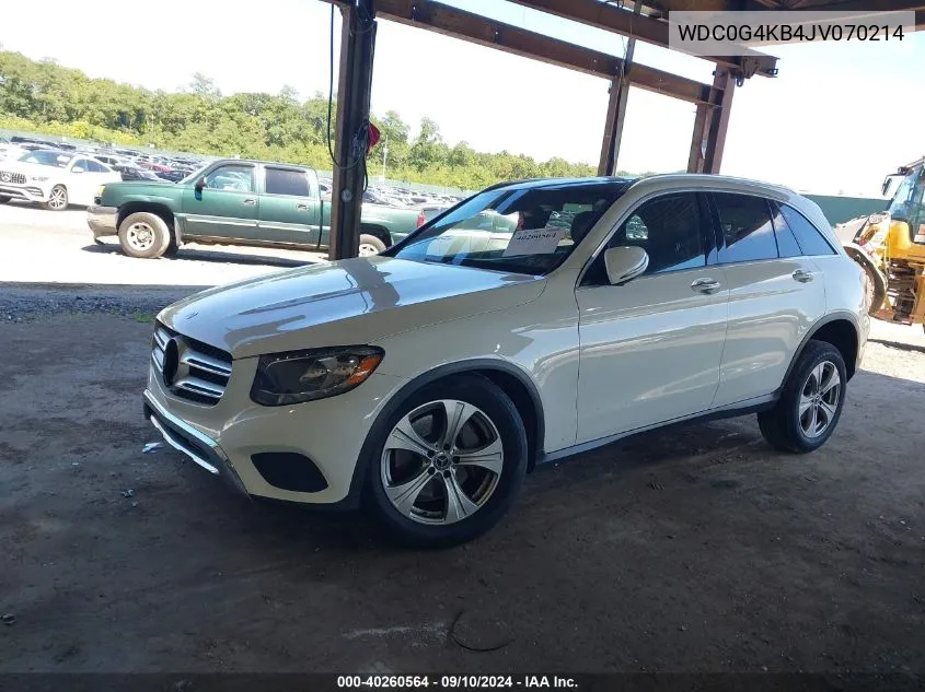 WDC0G4KB4JV070214 2018 Mercedes-Benz Glc 300 4Matic