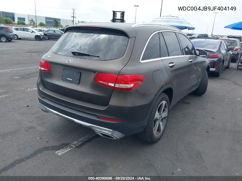 WDC0G4JB9JF404149 2018 Mercedes-Benz Glc 300