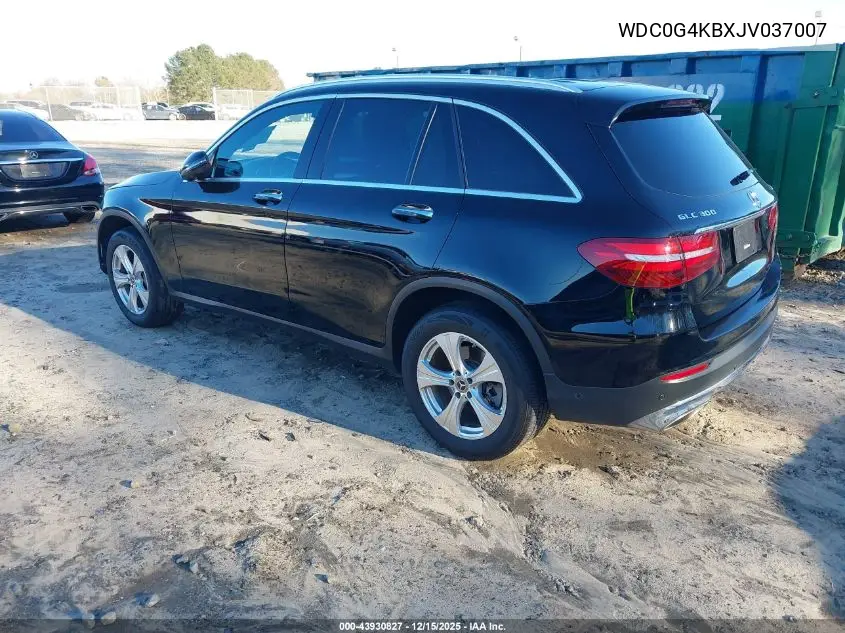 WDC0G4KBXJV037007 2018 Mercedes-Benz Glc 300 4Matic