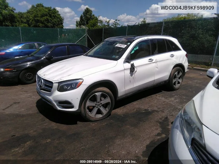 WDC0G4JB9KF598909 2019 Mercedes-Benz Glc 300