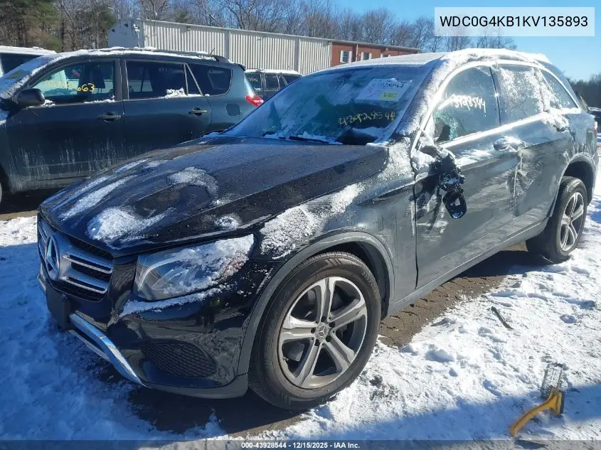 WDC0G4KB1KV135893 2019 Mercedes-Benz Glc 300 4Matic