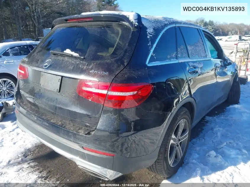 WDC0G4KB1KV135893 2019 Mercedes-Benz Glc 300 4Matic