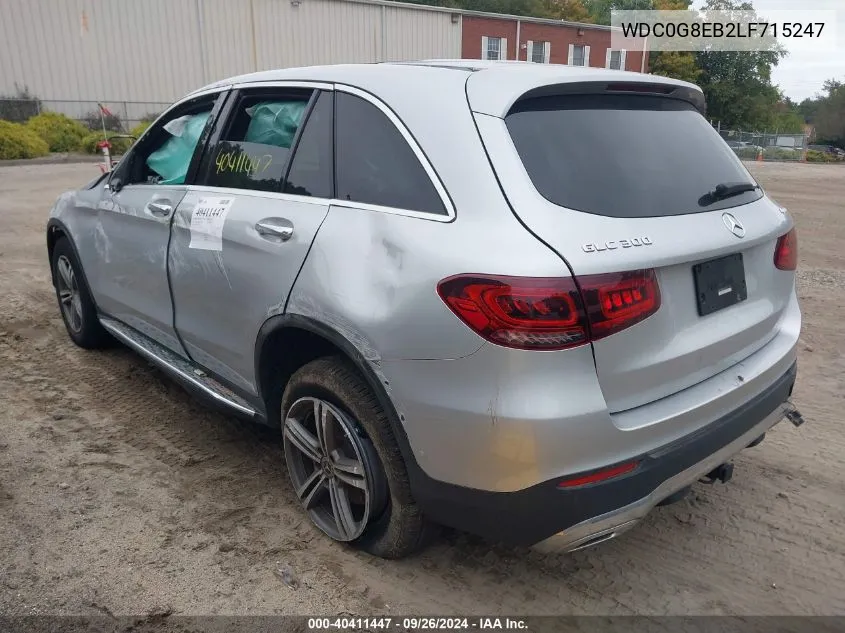 WDC0G8EB2LF715247 2020 Mercedes-Benz Glc 300 300 4Matic