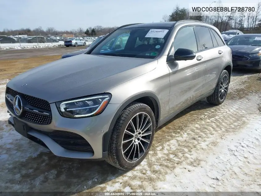 WDC0G8EB8LF728780 2020 Mercedes-Benz Glc 300 4Matic
