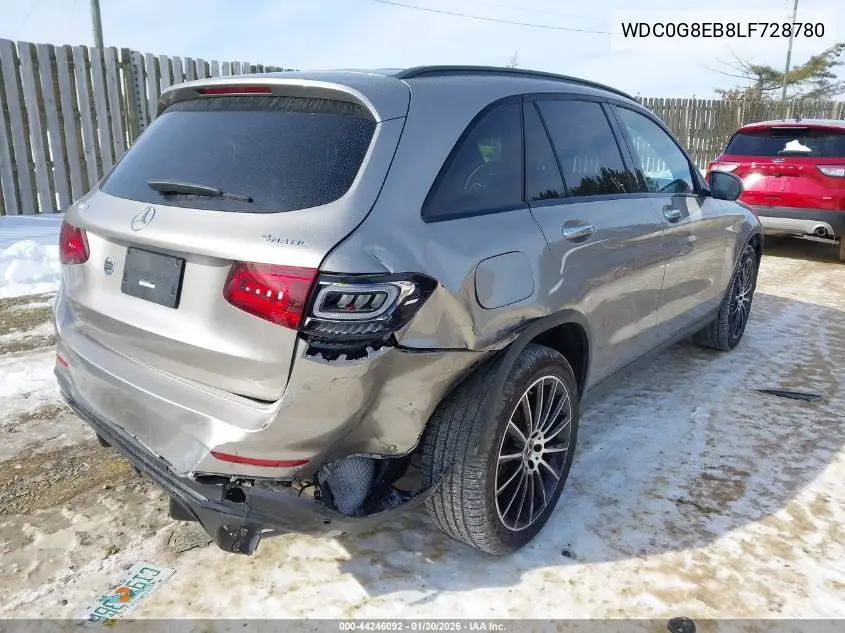 WDC0G8EB8LF728780 2020 Mercedes-Benz Glc 300 4Matic