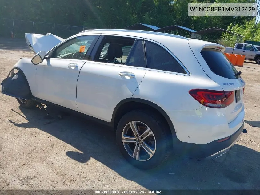 W1N0G8EB1MV312429 2021 Mercedes-Benz Glc 300 4Matic Suv