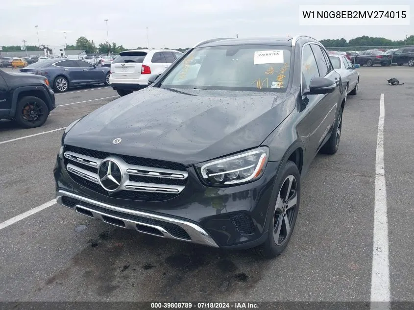 W1N0G8EB2MV274015 2021 Mercedes-Benz Glc 300 300 4Matic