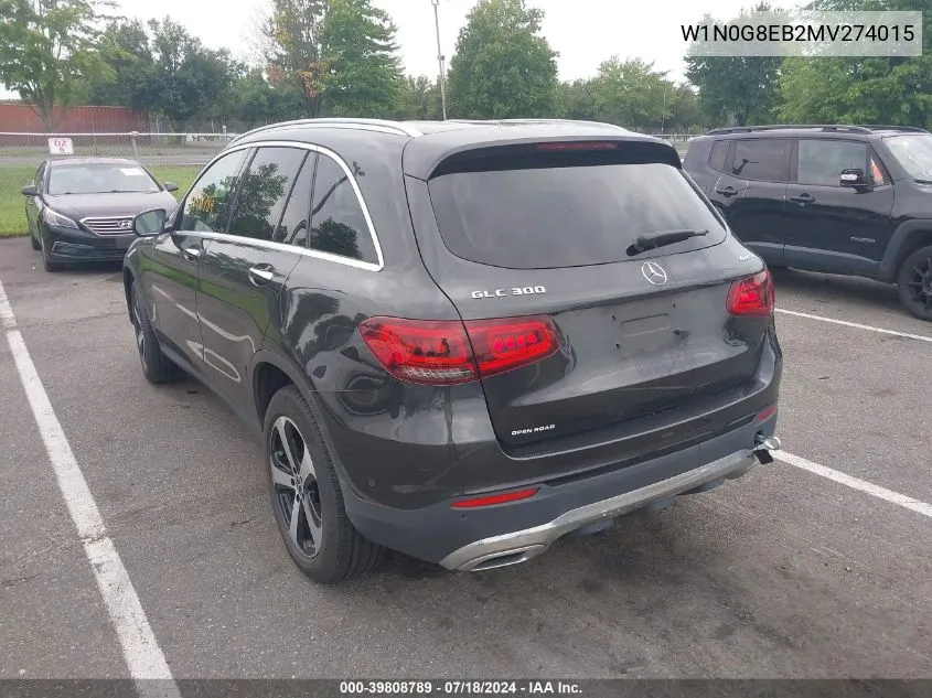 W1N0G8EB2MV274015 2021 Mercedes-Benz Glc 300 300 4Matic