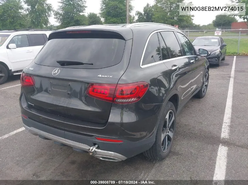 W1N0G8EB2MV274015 2021 Mercedes-Benz Glc 300 300 4Matic