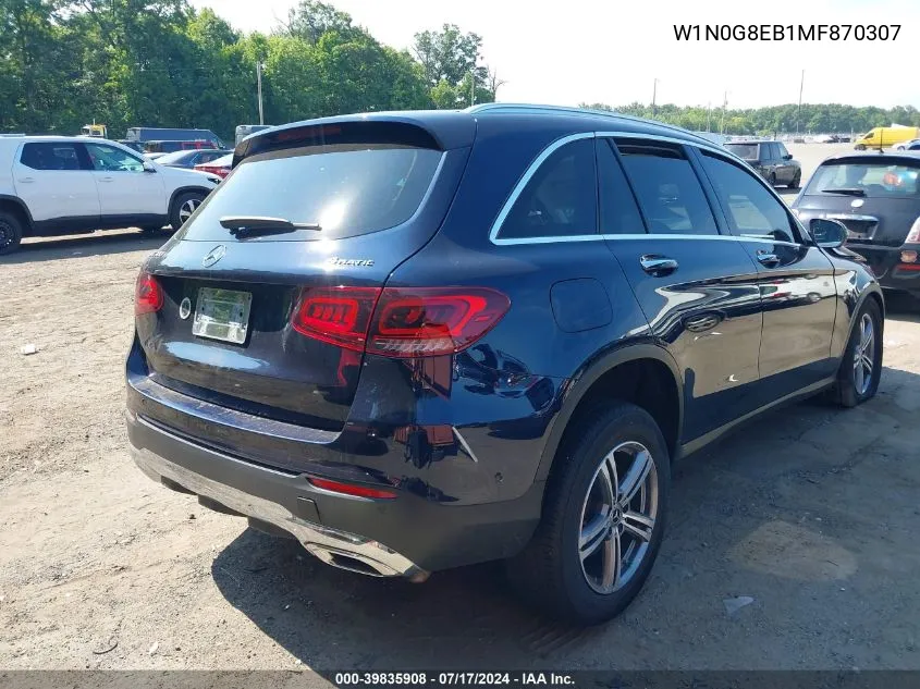 W1N0G8EB1MF870307 2021 Mercedes-Benz Glc 300 4Matic Suv