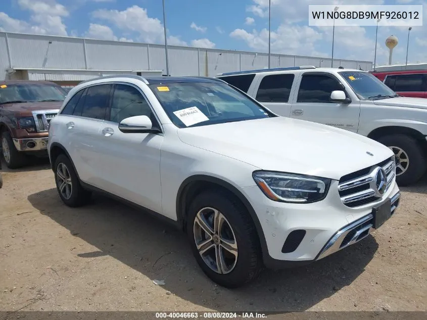 W1N0G8DB9MF926012 2021 Mercedes-Benz Glc 300 Suv