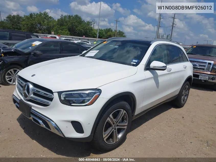 W1N0G8DB9MF926012 2021 Mercedes-Benz Glc 300 Suv