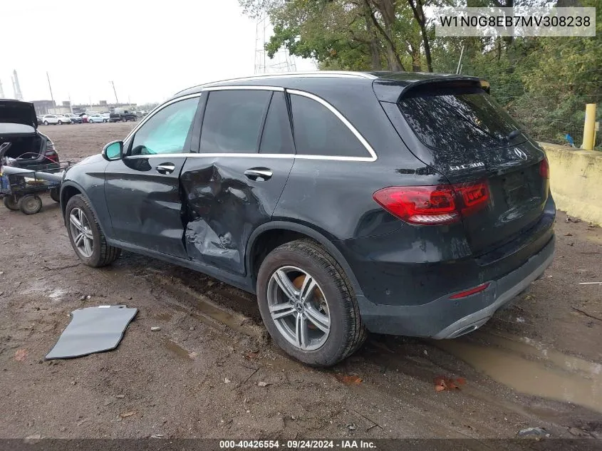 W1N0G8EB7MV308238 2021 Mercedes-Benz Glc 300 4Matic Suv