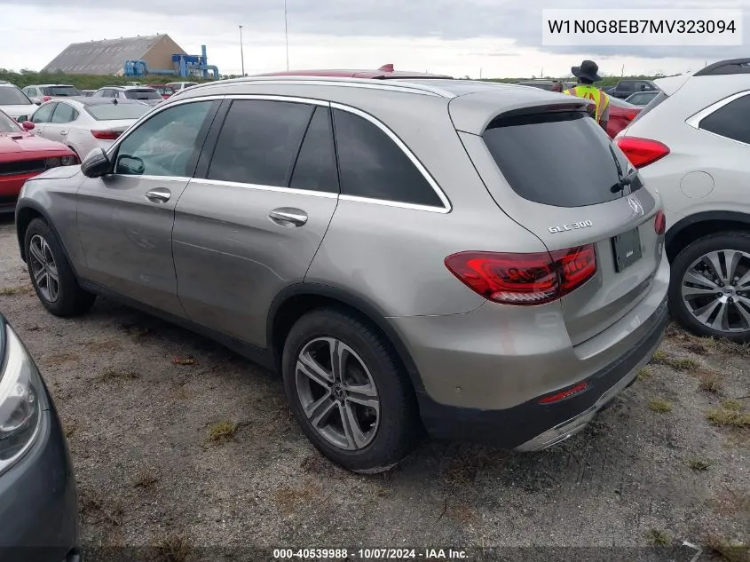 W1N0G8EB7MV323094 2021 Mercedes-Benz Glc 300 4Matic