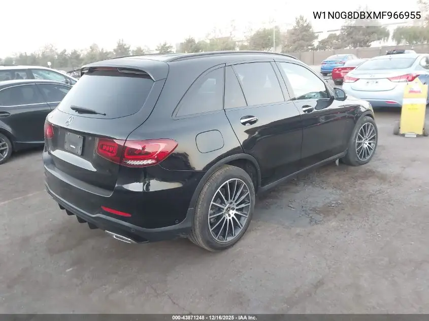 W1N0G8DBXMF966955 2021 Mercedes-Benz Glc 300 Suv