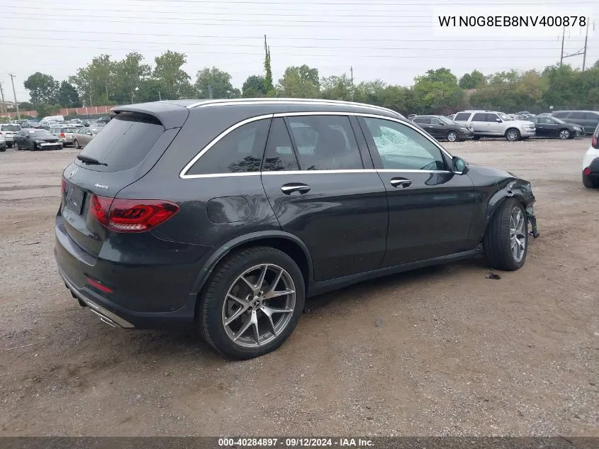 W1N0G8EB8NV400878 2022 Mercedes-Benz Glc 300 300 4Matic